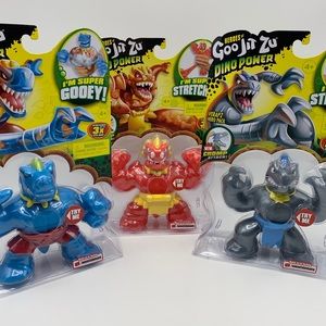 Goo Jit Zu Toys Lot Tyro Blazagon Verapz New